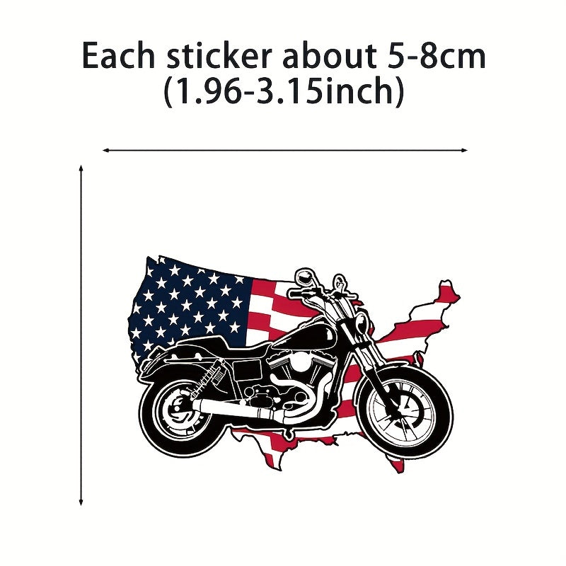 50pcs Motorcycle Helmet Car Sticker Skating Bar Fashionable Sticker Box