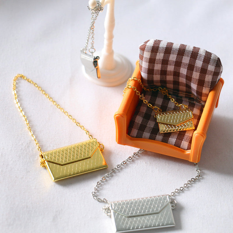 1:12 Dollhouse Mini Metal Bag Decorative Accessory BJD Doll OB11 Small Cloth