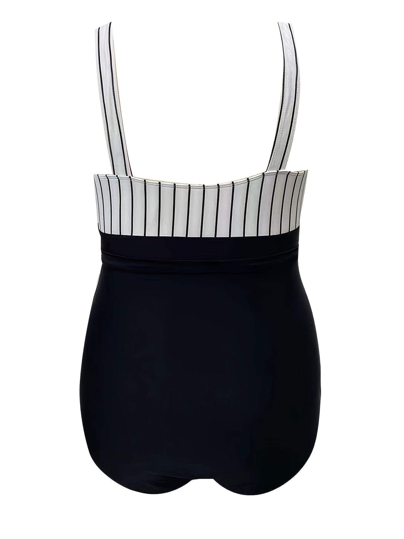  Surplice Neck Side Knot One Piece Swimsuit