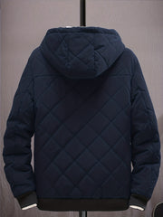 Men's Winter Hooded Coat Thick Warm Zip Up Jacket
