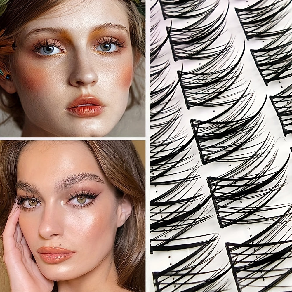 C Curl 30 Cluster False Eyelashes 11 13mm Segmented Lashes