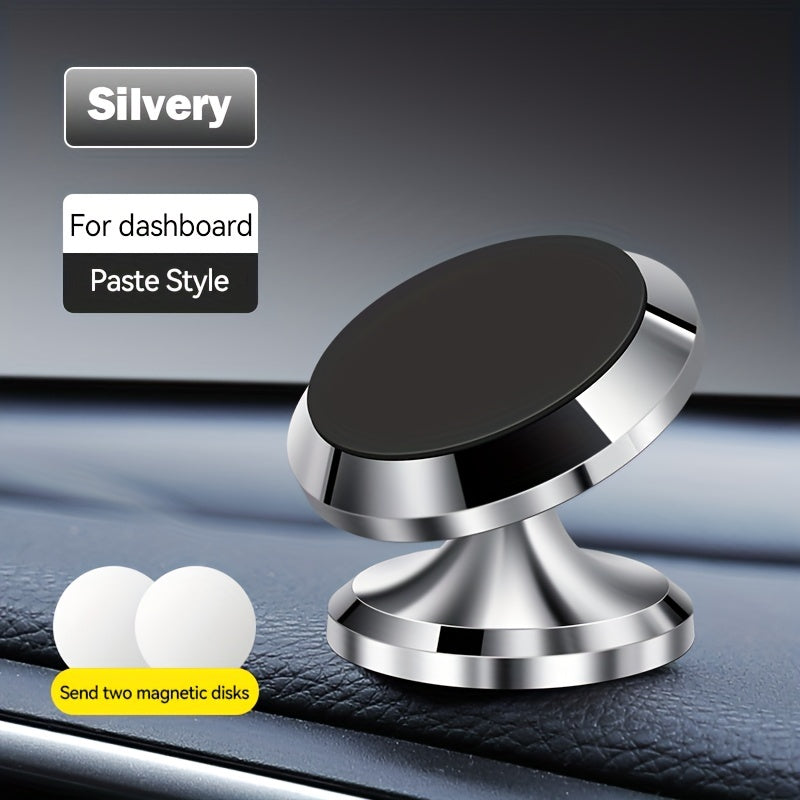 Magnetic Car Phone Holder Mount 360-Degree Rotation Dashboard Suction Cup
