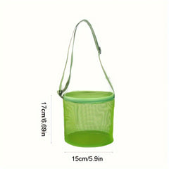 Mesh Shell Storage Bag Beach Sand Digging Bucket Toy Collection Bag