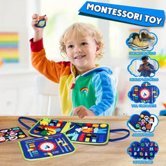 Montessori Busy Board Sensory Toys for Toddlers