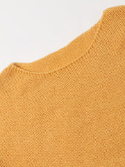  Solid Long Sleeve Crew Neck Sweater