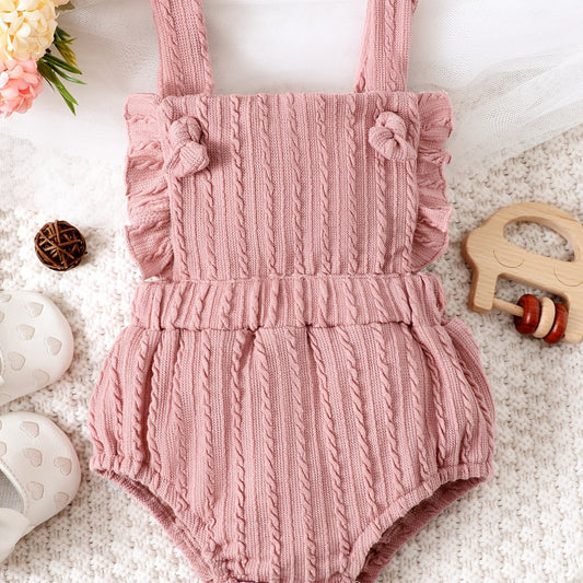 Baby Girls Sleeveless Thin Strap Onesie Clothes