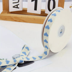 9m Embroidery Peach Heart Webbing Flower Gift Wrapping Cake Baking Packaging