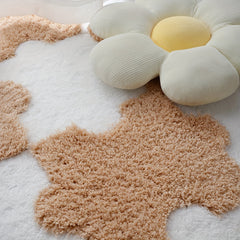Thick Plush Shag Puzzle Floor Mat Soft Interlocking Carpet Fluffy Area Rugs