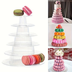 3 4 6 10 Tier Macaron Display Stand Round Tower Cake Stand