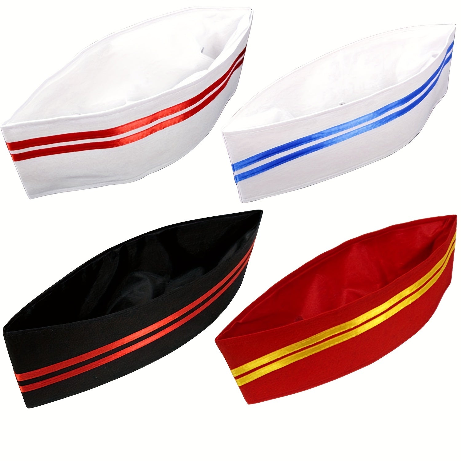 10pcs Reusable Chef Hat Washable Breathable Stylish Kitchen Accessories