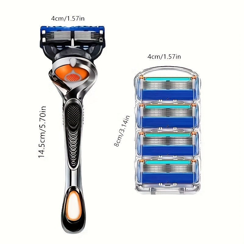 5 Layer Manual Razor Set with 12 Refills