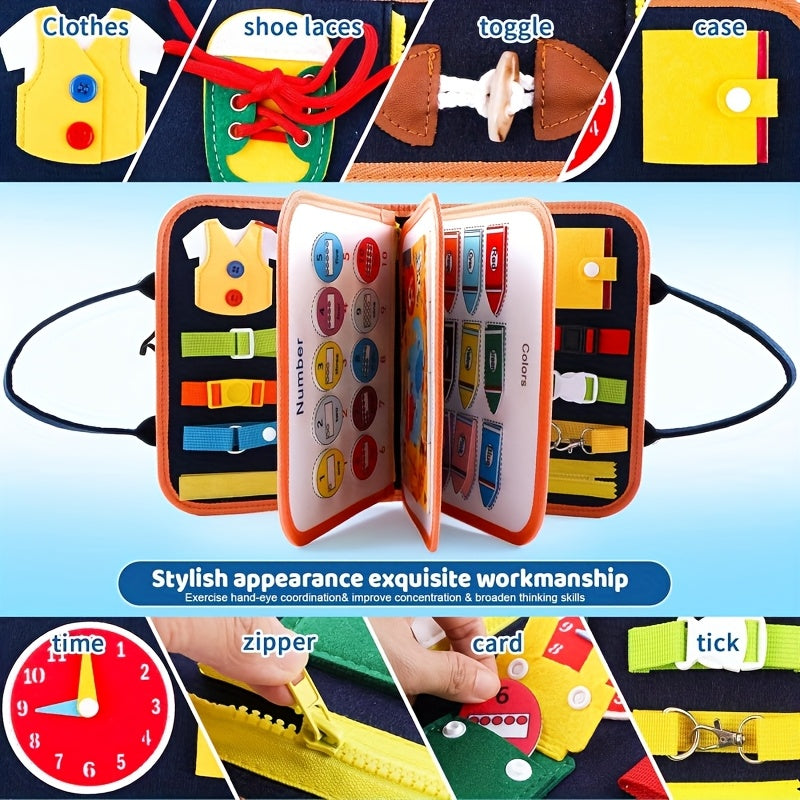 Dinosaur Felt Learn to Dress Activity Board