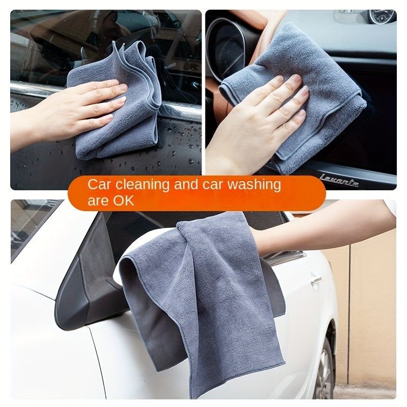 Double sided Car Towel for Interior Cleaning, Coral Fleece Suede Material
