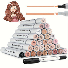 30 Light Beige Pens 48 Alcohol Based Markers Double Prompt Brushes