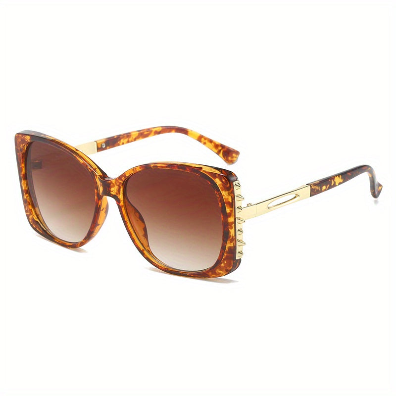 Steampunk Rivet Sunglasses Cat Eye UV400 Sun Shades for Summer