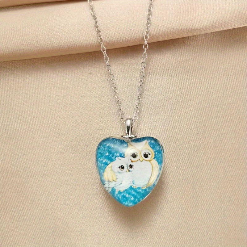 Owl Pendant Necklace Casual Jewelry Holiday Anniversary Gift