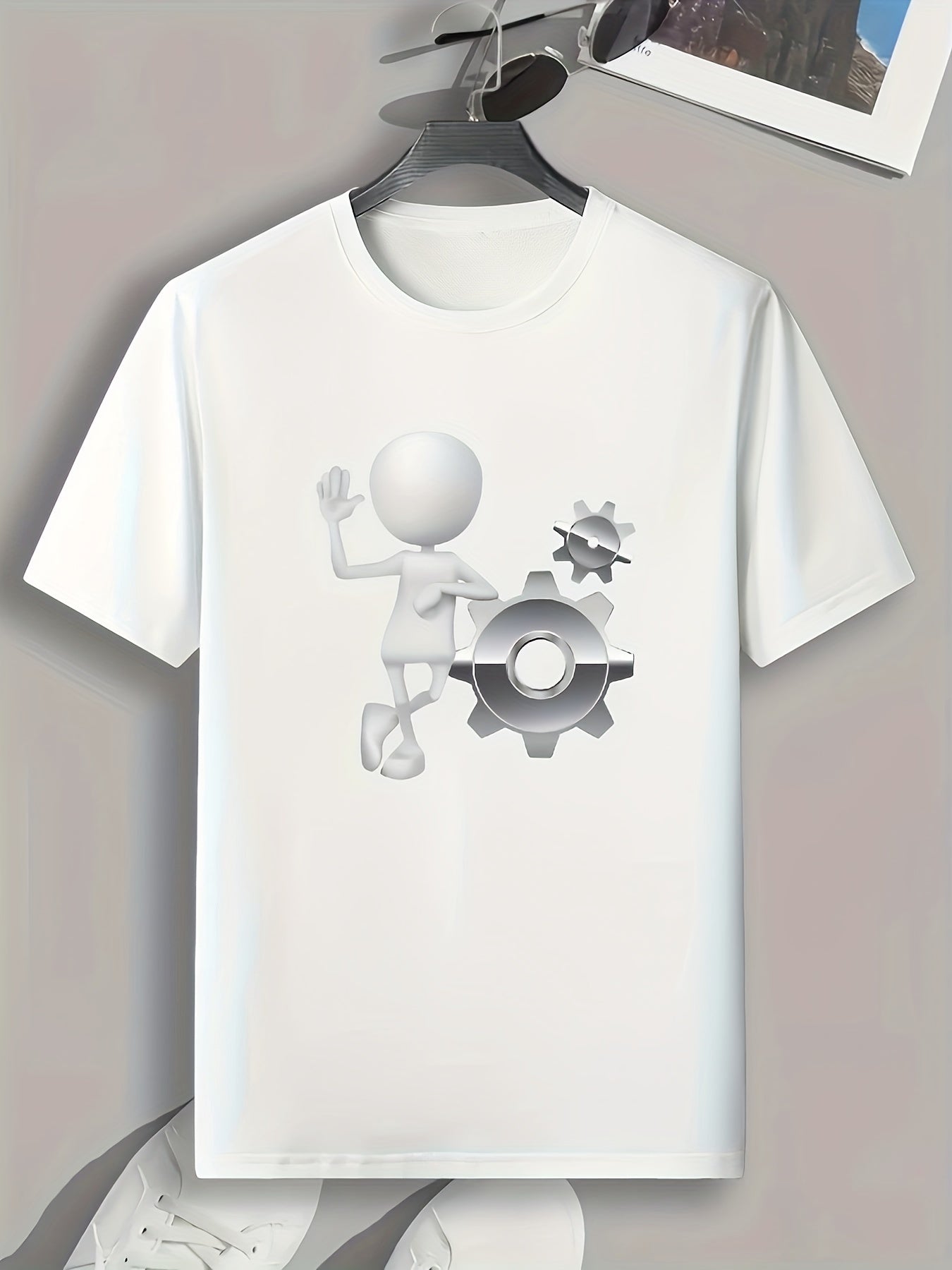 Mold Print Men's Graphic T-Shirt for Summer