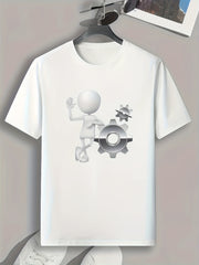 Mold Print Men's Graphic T-Shirt for Summer