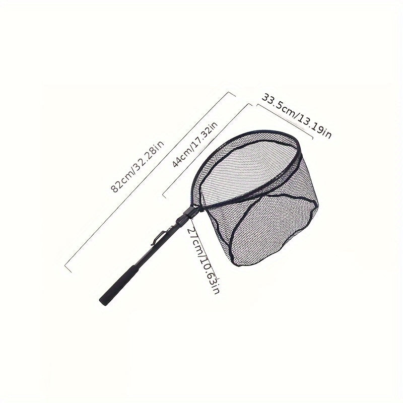 Fishing Net w/ Folding Aluminum Handle Fishing Gear