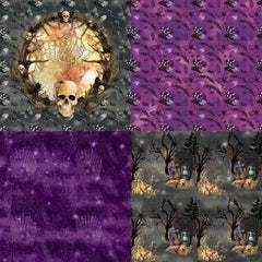 Halloween Themed Pattern Paper for DIY Projects