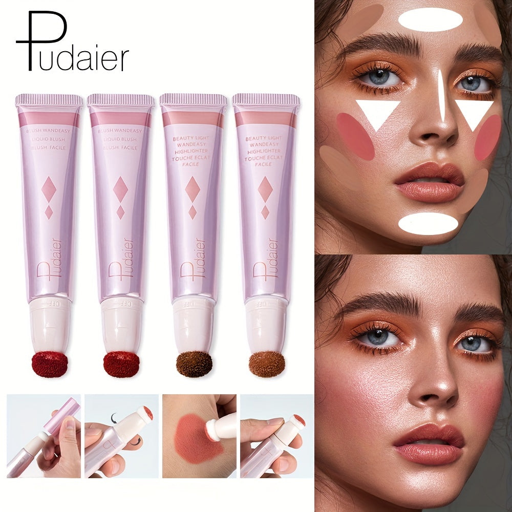 Creamy Highlighter Blush Stick in Orange Peach