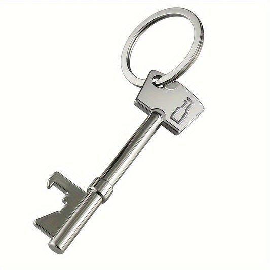 Multifunctional Keychain With Bottle Opener Metal Keyring Pendant