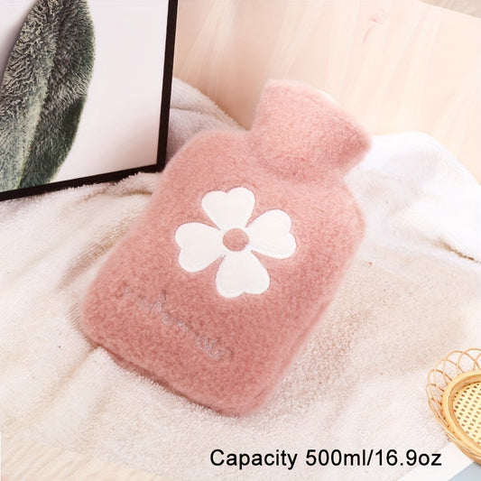 500ml 1000ml Hot Water Bag With Soft Cover Cartoon Hand Warmer