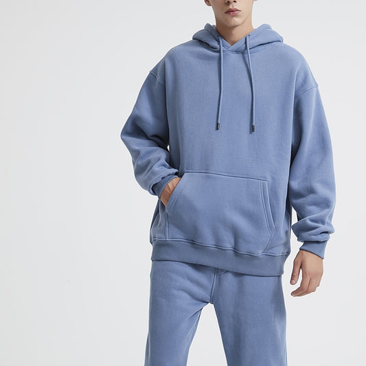 Men's Cerulean Hoodie Casual Hooded Sweatshirt