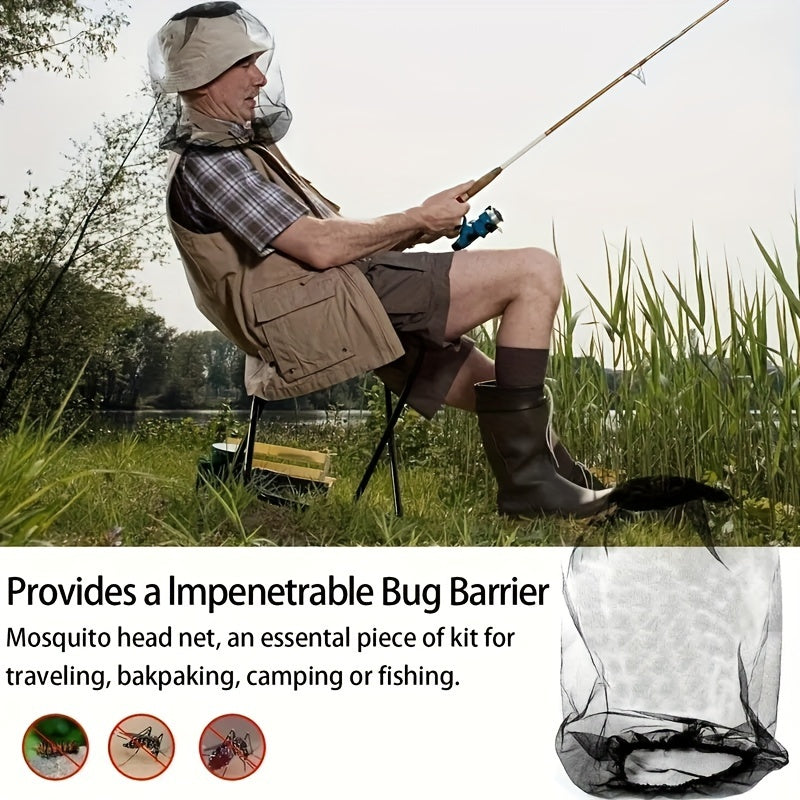 Fishing Hat Mosquito Head Net Insect Bee Head Net Face Mask Cover