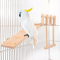 Bird Platform Swing & Climbing Ladder Set - Fun Pet Bird Toy