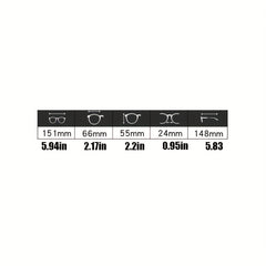 Myopia Glasses Square Clear Lens for Women Men 0 6 00D