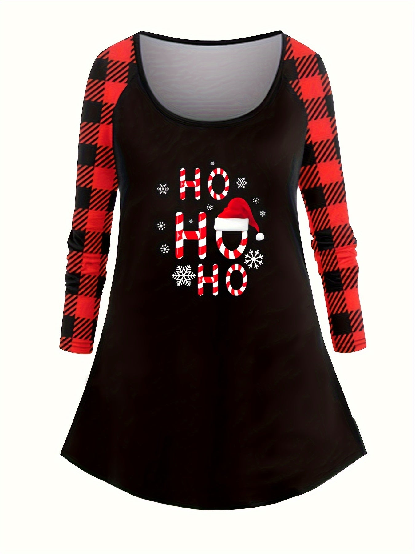  Christmas Casual Outfits Set Women's Plus Christmas Hat