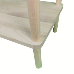 2-Story Wooden Small Table for Living Room & Bedroom Use
