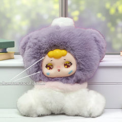 Soft Lavender Plush Doll Huggable Stuffed Plushie for Girls Birthday Christmas