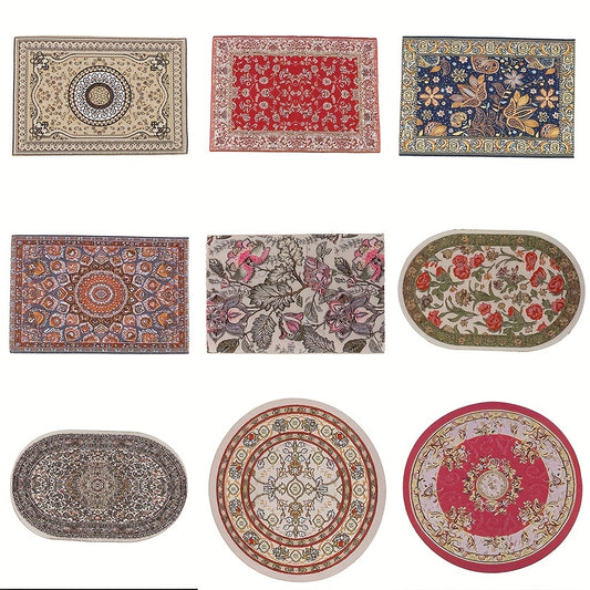 1pc 1 12 Dollhouse Floor Rug Cover Carpet Floor Mat Home Decor Toy