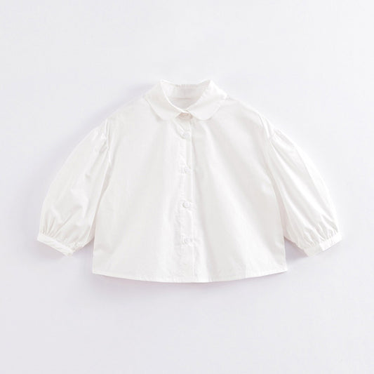 MARC&JANIE Girls Cotton Long Sleeve Shirt Preppy Blouse Top