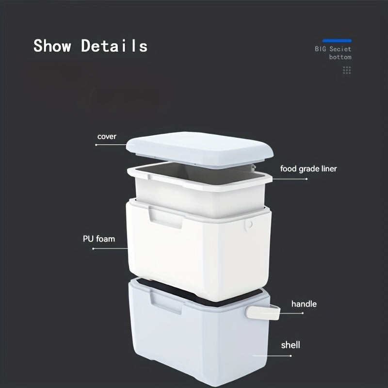 5L Portable Insulated Refrigerated Box for Outdoor Picnics and Camping