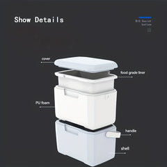5L Portable Insulated Refrigerated Box for Outdoor Picnics and Camping