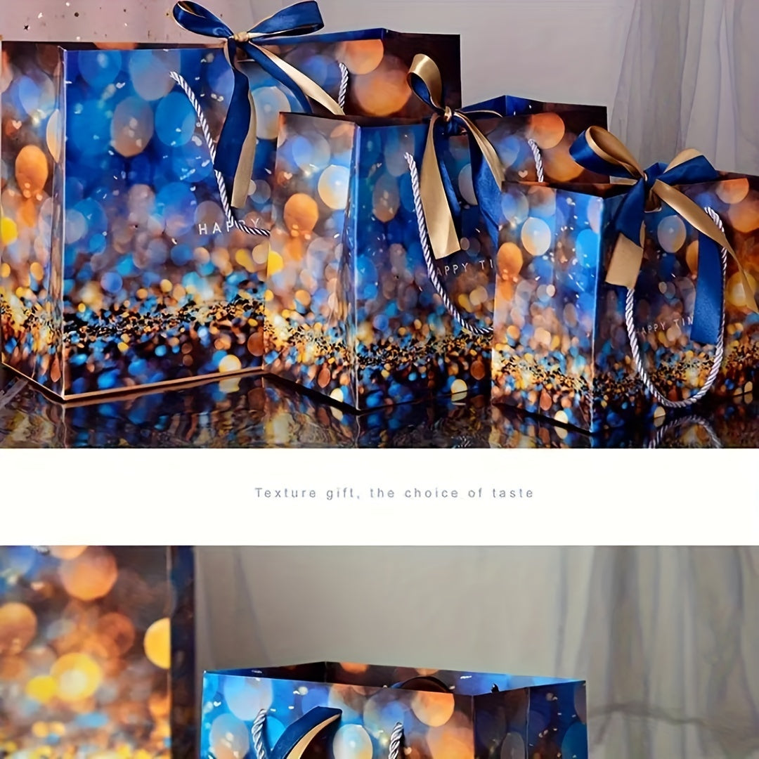 Happy Time Gift Bag Butterfly Bag Birthday Handbag Candy Paper Bag Storage Bag