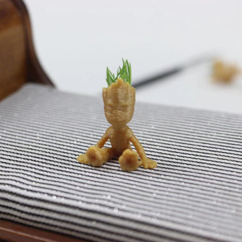 Mini Bonsai Green Plants for DIY Dollhouse Scene Modeling
