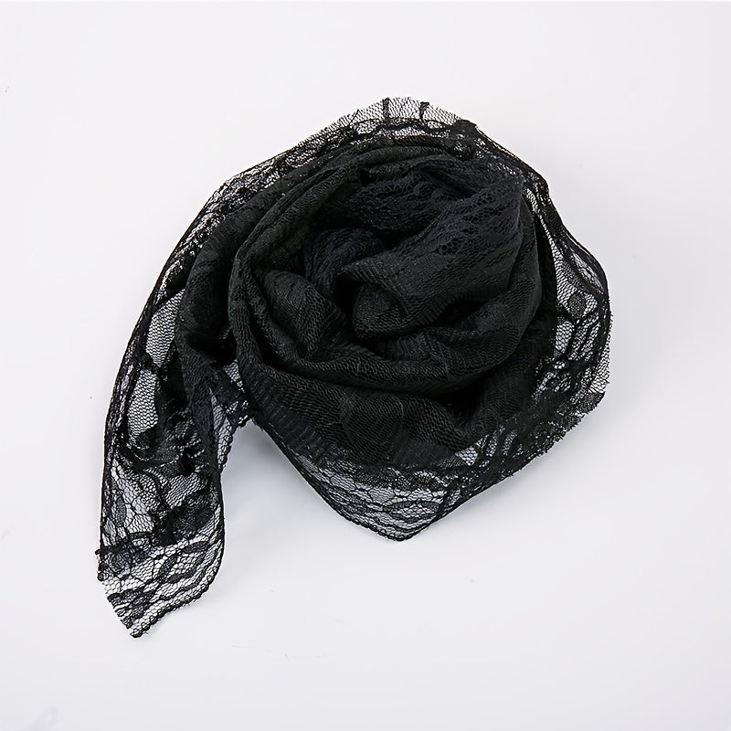 Short Floral Lace Bridal Veil for Weddings & Special Occasions