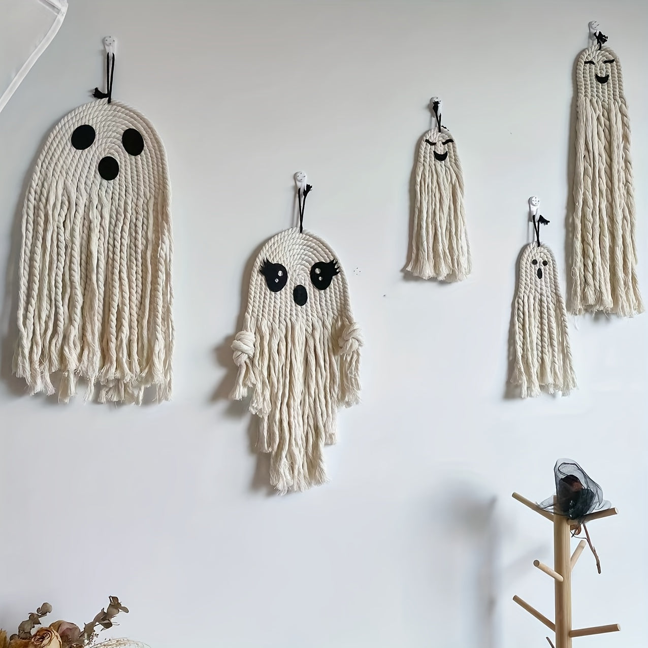 Handwoven Ghost Decorations Halloween Party Decoration Props Horror