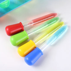 9pcs Plastic Test Tube with Holder And Dropper