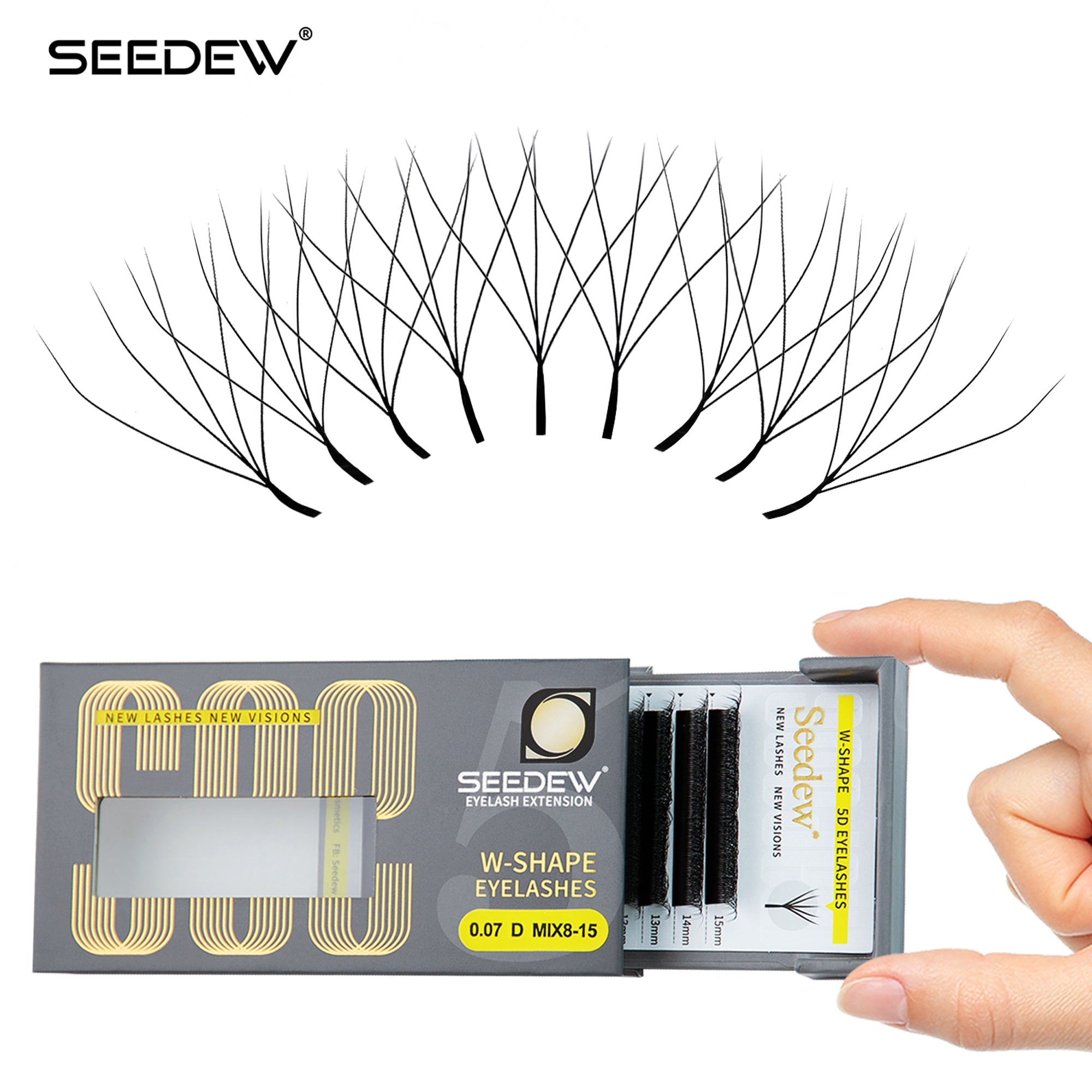 5D Mink Eyelash Extensions Volume Fans - Full, Dense Lashes