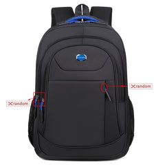 Durable Solid Colour Backpack with Multiple Zippers and Adjustable Straps