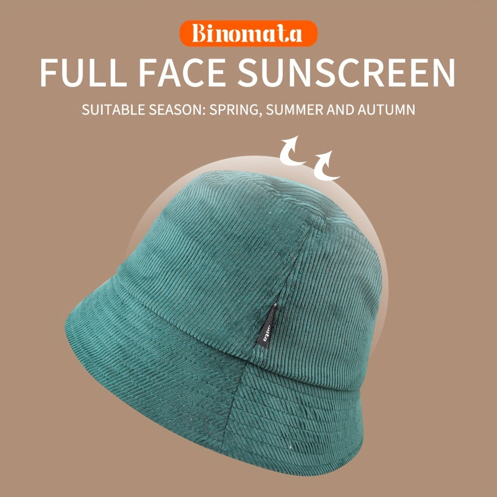 Binomata Retro Corduroy Adult Sports Sun Hat Men And Women Love Hat