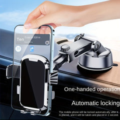 Automatic Lock Suction Cup Car Phone Holder