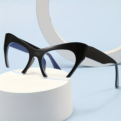 Vintage Cat Eye Women Glasses Metal Eyewear