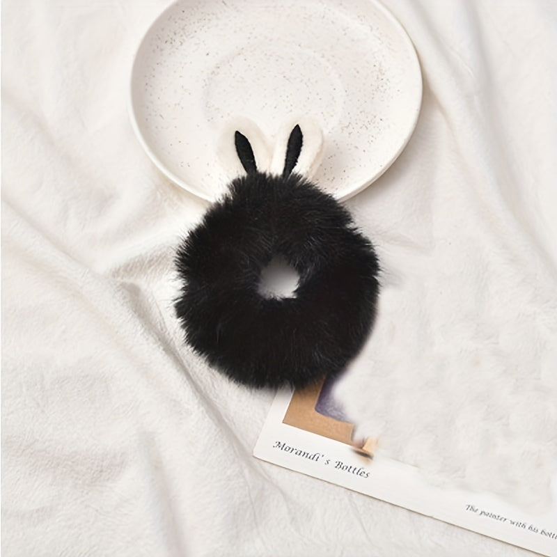 Winter Rabbit Ears Hair Tie for Baby Girls