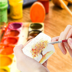 10pcs Fine Detail Paint Brushes Set for Acrylic Watercolor Nail Scale Model